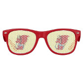 Red Dragon Cartoon Kinder Zonnebril (Voorkant)