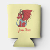 Red Dragon Cartoon Koelbox Blikjeskoeler (Achterkant)