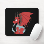 Red Dragon Cartoon Muismat (Met muis)