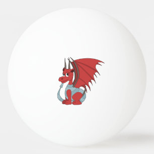 Red Dragon Cartoon Pingpongbal