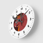 Red Dragon cartoon  Ronde Klok (Hoek)