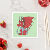 Red Dragon Cartoon Servet (Insitu)