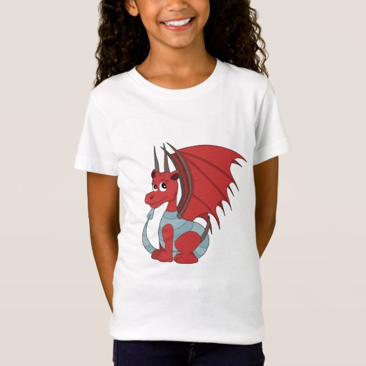 Red Dragon Cartoon T-shirt (Voorkant)