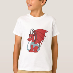 Red Dragon Cartoon T-shirt