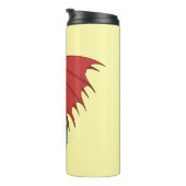 Red Dragon Cartoon Thermosbeker (Geroteerd rechts)
