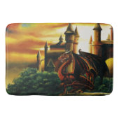 Red Dragon Castle Fantasy Badmat (Voorkant)
