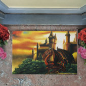 Red Dragon Castle Fantasy Deurmat
