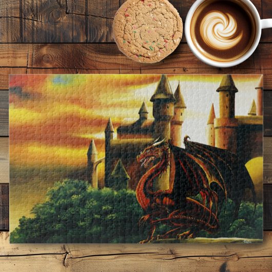 Red Dragon Castle Fantasy Legpuzzel