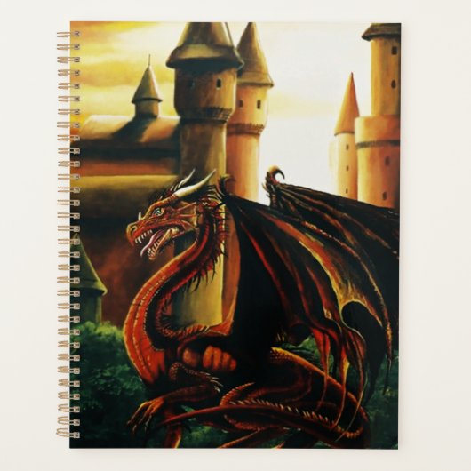 Red Dragon Castle Fantasy Planner (Voorkant)