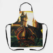 Red Dragon Castle Fantasy Schort (Voorkant)