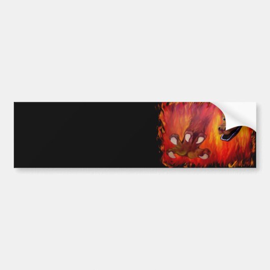 Red Dragon Claw Bumpersticker (Voorkant)