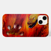 Red Dragon Claw Case-Mate iPhone Case (Achterkant (horizontaal))