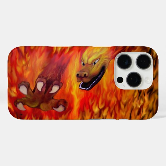 Red Dragon Claw Case-Mate iPhone Case (Achterkant (horizontaal))