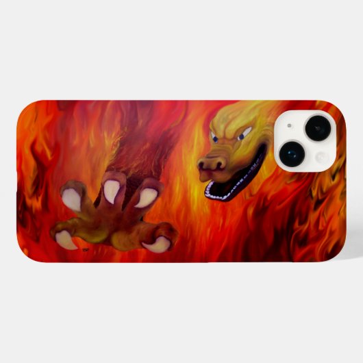 Red Dragon Claw Case-Mate iPhone Case (Achterkant (horizontaal))
