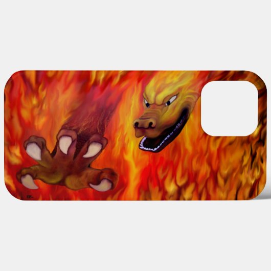 Red Dragon Claw Case-Mate iPhone Case (Achterkant (horizontaal))