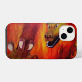 Red Dragon Claw iPhone Hoesje (Achterkant horizontaal)