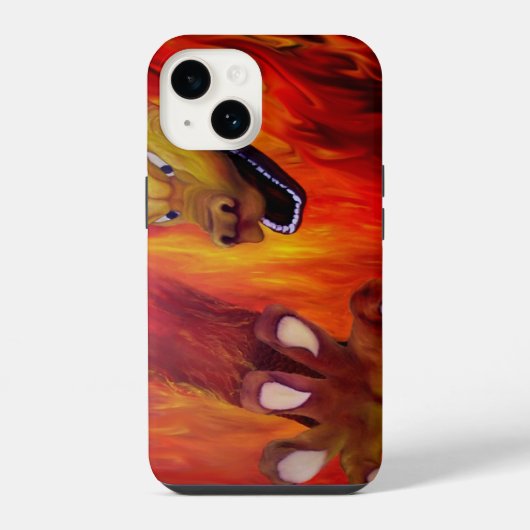 Red Dragon Claw iPhone Hoesje (Achterkant)