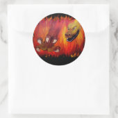 Red Dragon Claw Ronde Sticker (Tas)