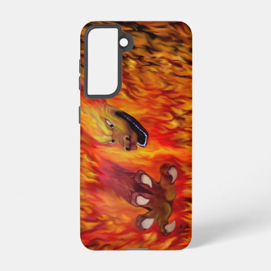 Red Dragon Claw Samsung Galaxy Hoesje (Achterkant)