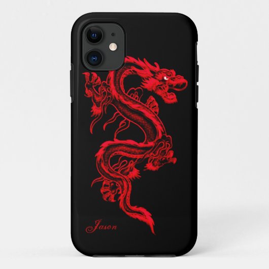 Red Dragon Custom iPhone 5 Hoesje (Achterkant)