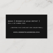 Red Dragon D2 Asian Tattoo Unieke Visitekaartjes (Achterkant)