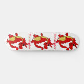 Red Dragon Design Personalized Persoonlijk Skateboard (Horizontaal)