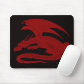 Red Dragon Drakon Maionios Mouse Pad Muismat (Met muis)