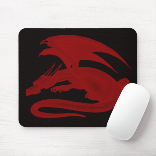 Red Dragon Drakon Maionios Mouse Pad Muismat (Met muis)