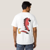 Red Dragon eats meat T-shirt (Achterkant volledig)