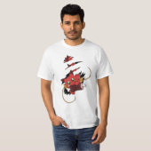 Red Dragon eats meat T-shirt (Voorkant volledig)
