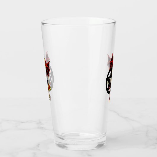 Red Dragon en Pentacle Glass Glas (Links)