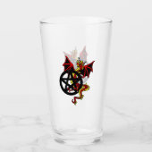 Red Dragon en Pentacle Glass Glas (Voorkant)