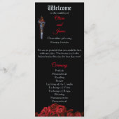 Red Dragon en Rozen Programmakaart (Voorkant)