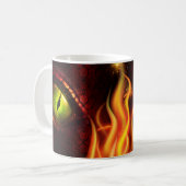 Red Dragon Eye & Fire Specialized Coffee Mok, Cup Koffiemok (Voorkant links)
