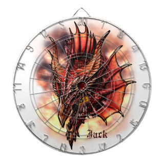Red Dragon Fantasy Custom Name Dart Board Dartbord