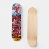 Red Dragon Fantasy Persoonlijk Skateboard (Voorkant)