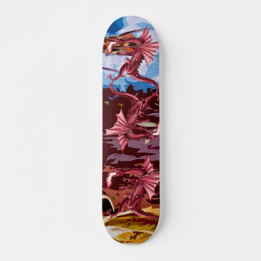Red Dragon Fantasy Persoonlijk Skateboard (Voorkant)