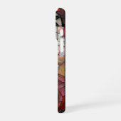 Red Dragon Faux Glas in lood Design iPhone Hoesje (Linkerkant)