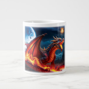 Red Dragon Full Moon Coffee Mok