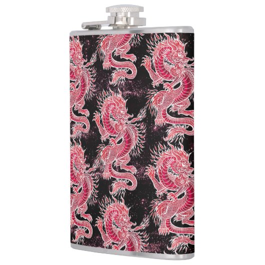 Red Dragon Galaxy Heupfles (Links)