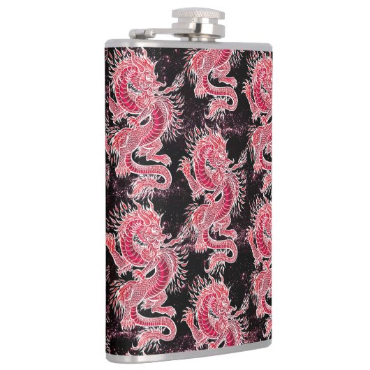 Red Dragon Galaxy Heupfles (Rechts)