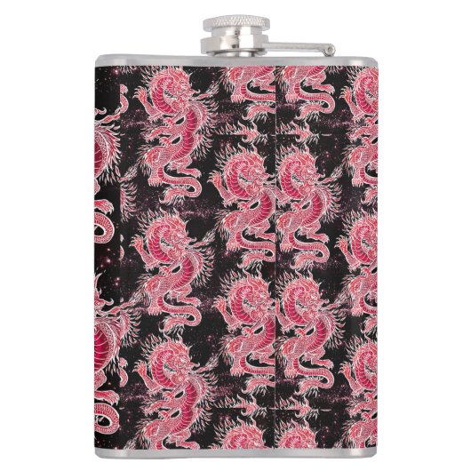 Red Dragon Galaxy Heupfles (Achterkant)