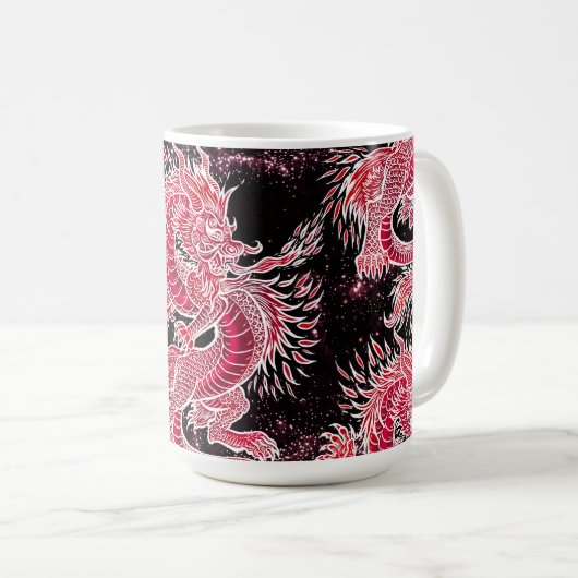 Red Dragon Galaxy Koffiemok (Voorkant rechts)