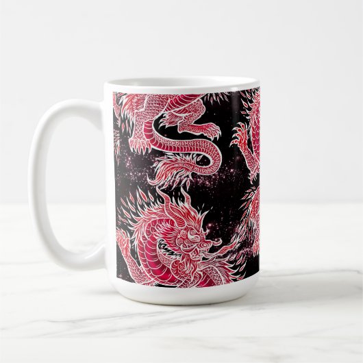 Red Dragon Galaxy Koffiemok (Links)