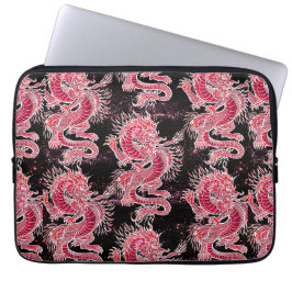 Red Dragon Galaxy Laptop Sleeve