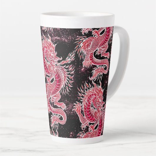 Red Dragon Galaxy Latte Mok (Rechterhoek)