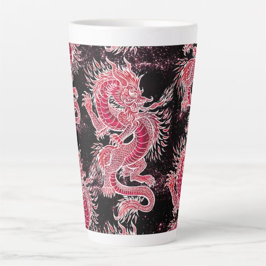 Red Dragon Galaxy Latte Mok (Voorkant)