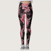 Red Dragon Galaxy Leggings (Voorkant)
