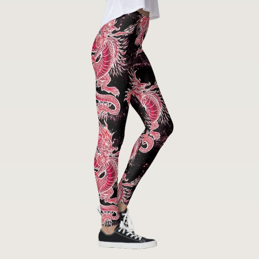 Red Dragon Galaxy Leggings (Rechts)