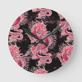 Red Dragon Galaxy Ronde Klok